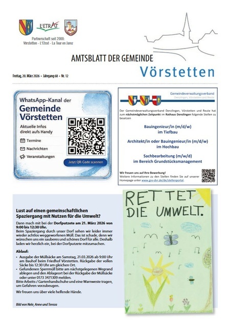Amtsblatt KW 12/2026 Amtsblatt KW 12/2026